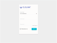 Tablet Screenshot of link.clsrow.com